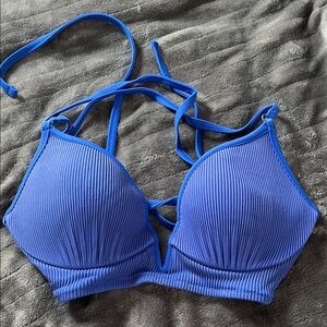 Blue Target Bikini top 32B